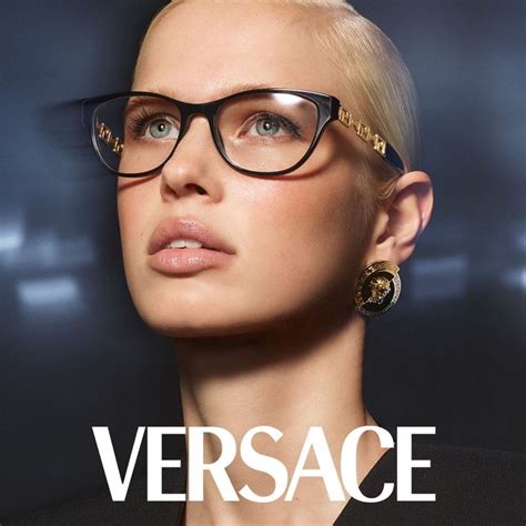 Fien Kloos is the Face of Versace Eyewear Winter 2020